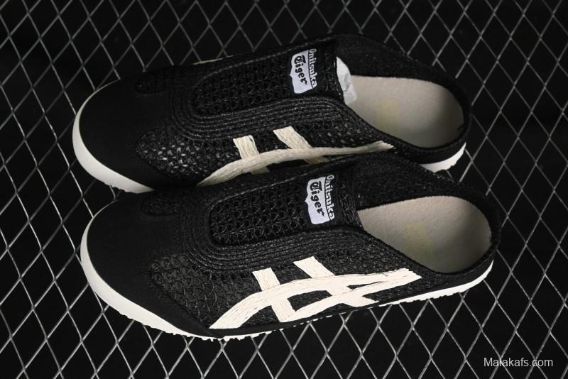 Onitsuka Tiger Mexico 66 Sabot Slip-On Shoes with Breathable Mesh Upper - 1183C123-001