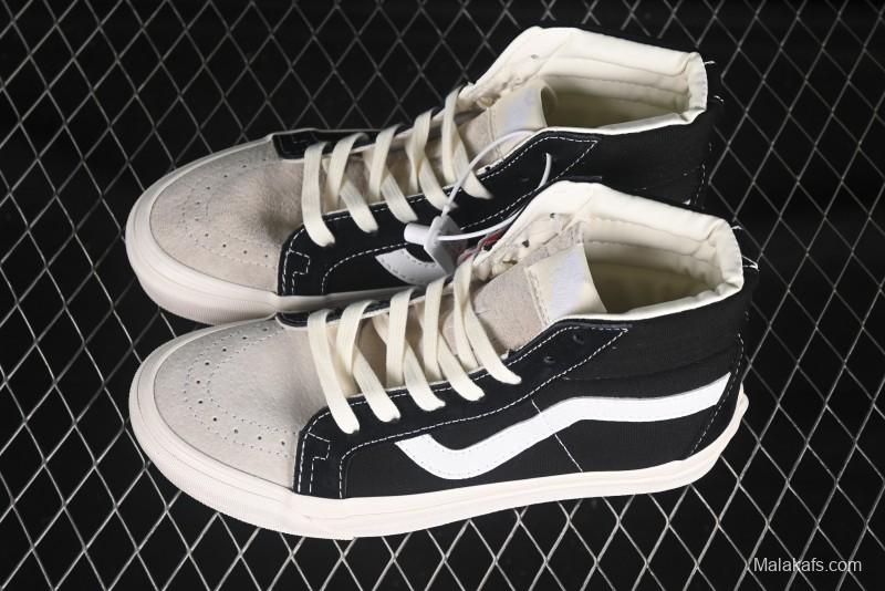 Fear of God x Vans Sk8-Hi High-Top Sneakers in Minimalist Black/White - VN0A2XS1ML5