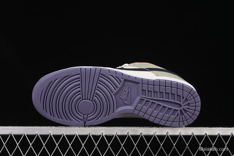 Nike Dunk Low Floral Swoosh Floral Theme Low-Top Casual Sneakers - HV5750-133