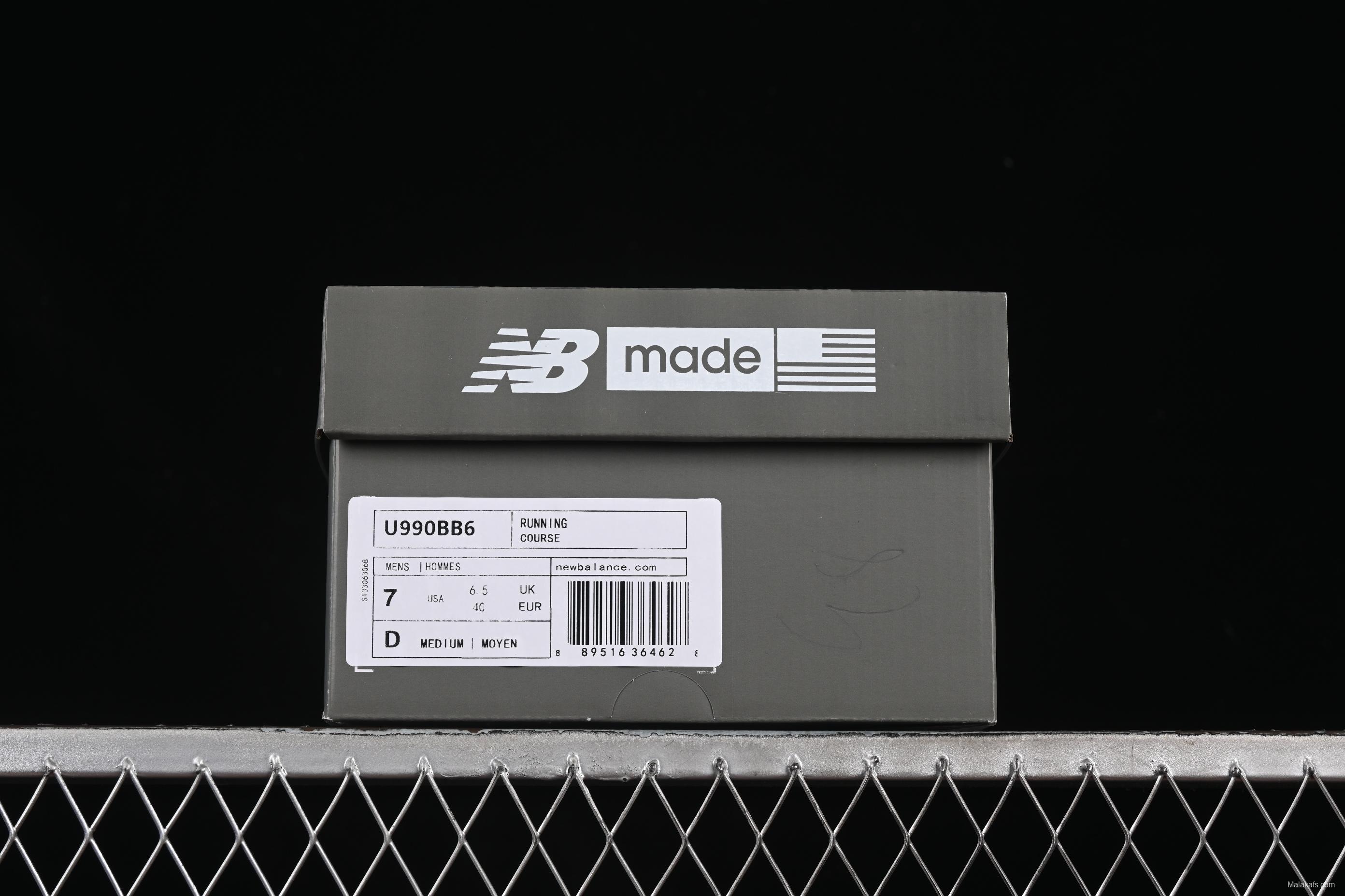 New Balance 990 Series Premium Made in USA Retro Running Shoes - M990BB6