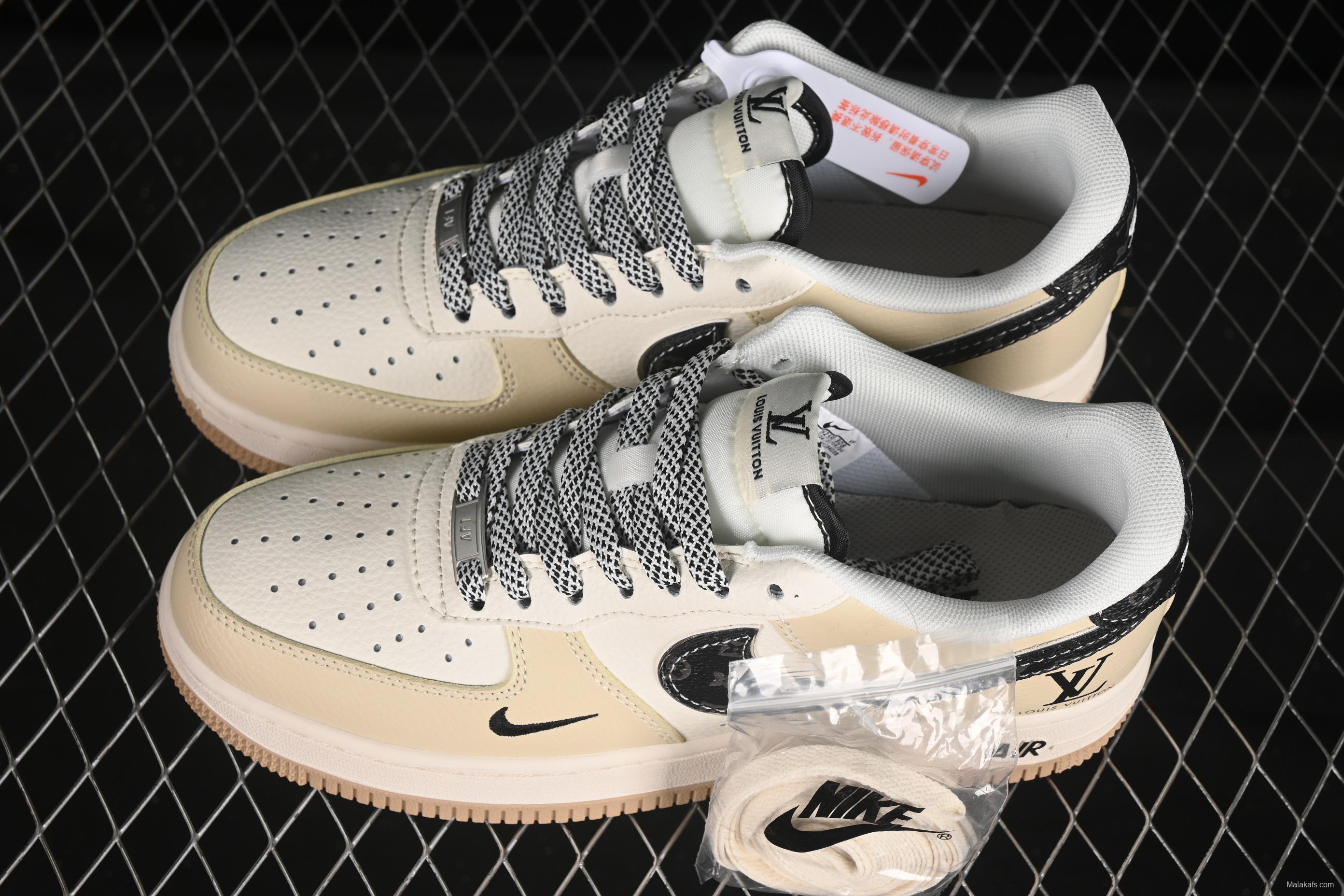 Nike Air Force 1 '07 Low LV Collaboration Casual Sneakers with Full-Length Air Cushion - ZH2598-308