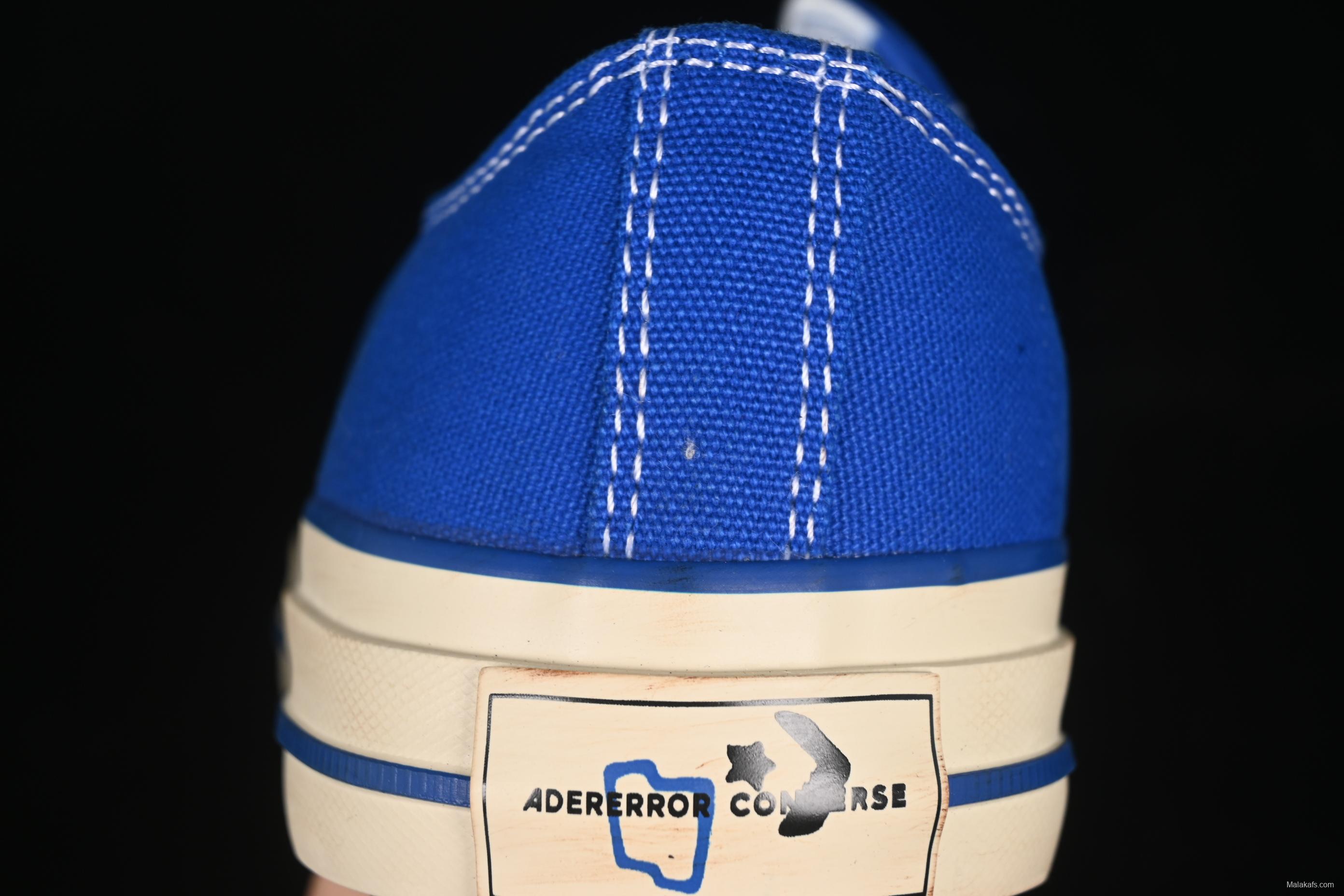 Ader Error x Converse Low Top Casual Canvas Sneakers with Special Pattern Print and Transparent Sole - A05352C