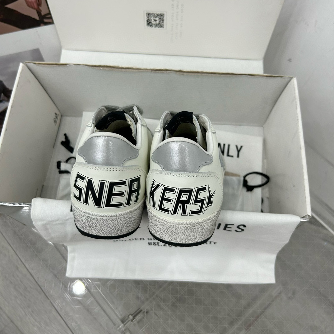 2024 Unisex GGDB White Grey Leather Suede Low-Top Sneakers
