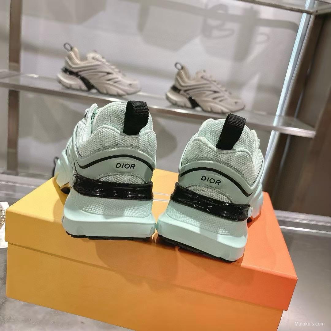 2024 Unisex Dior mint mesh leather sneakers MJ00360