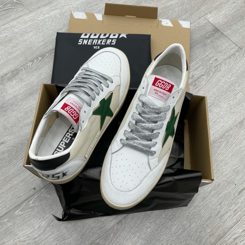 2024 Unisex GGDB White Green Suede Leather Sneaker MJ00260