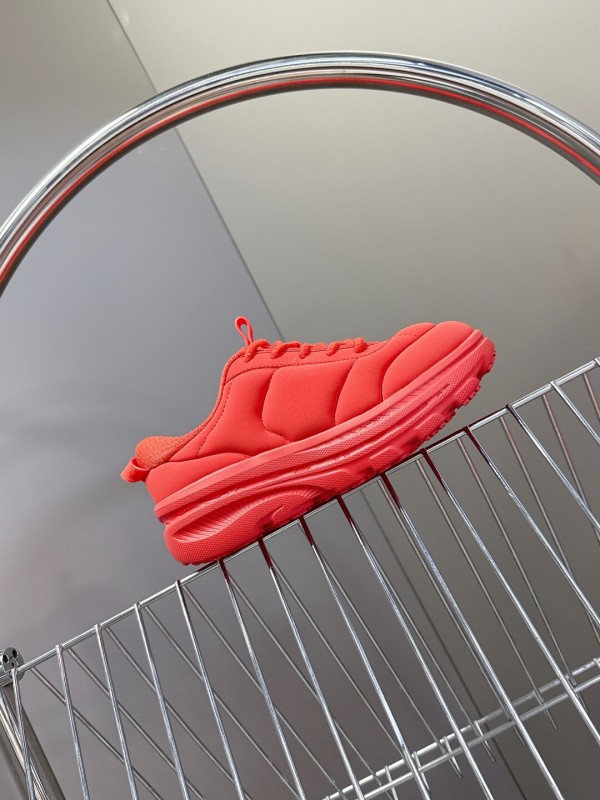 2025 Women Marni Red Fabric Sneakers