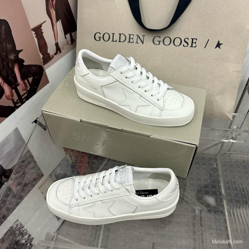 2024 Unisex GGDB White Leather Low Top Sneakers MJ00260