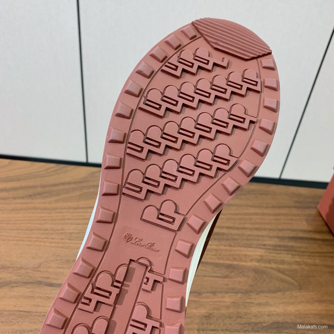 2025 Unisex Le Parmentier Brown Suede Leather Casual Sneakers