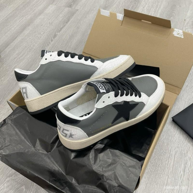 2024 Unisex GGDB Grey White Black Leather Suede Low Top Sneakers MJ00260