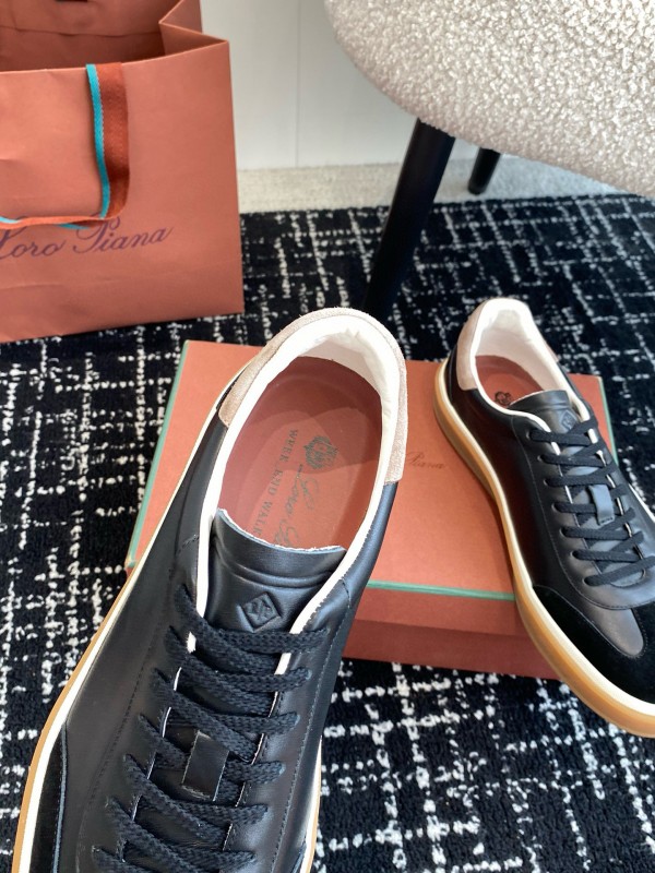 2024 Men Le Parmentier black suede leather casual sneakers MJ00320