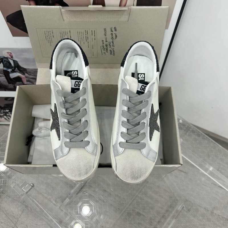 2025 Unisex GGDB White Black Leather Sneakers
