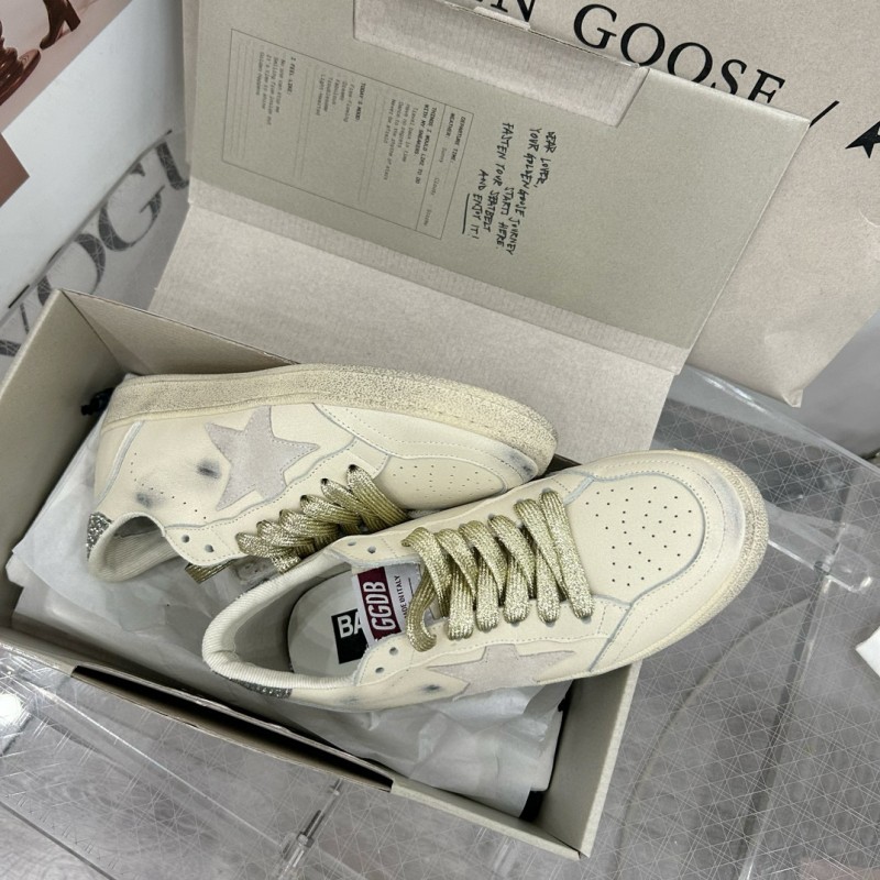 2024 Unisex GGDB White Grey Leather Suede Sneakers MJ00260
