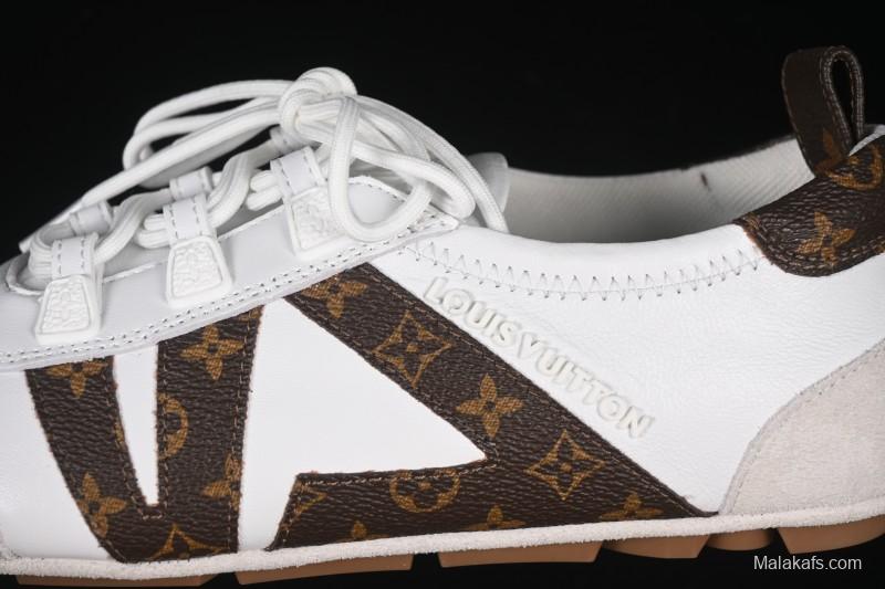 Louis Vuitton Sneakerina Round-Toe Lace-Up Ballet Style Flat Training Shoes - N.F6