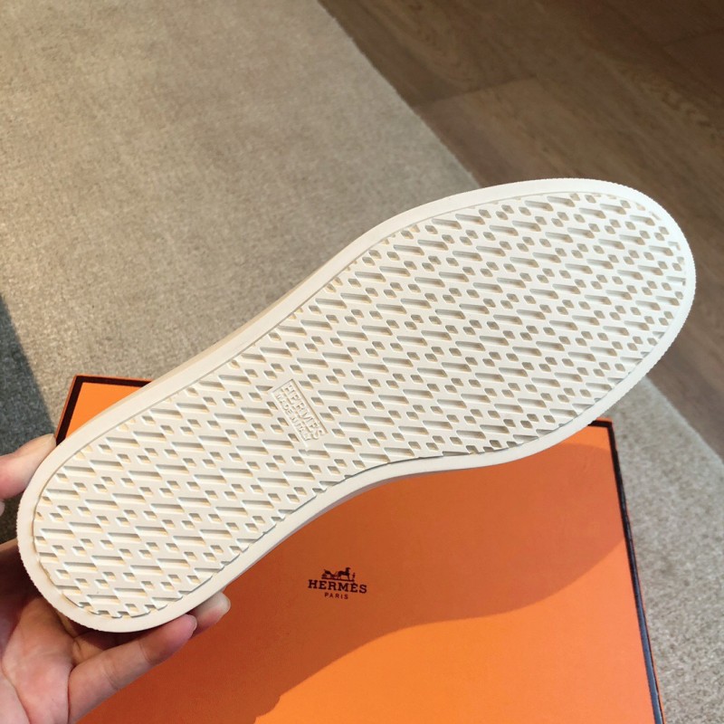 2025 Men Hermès Black Leather Loafers AS00380