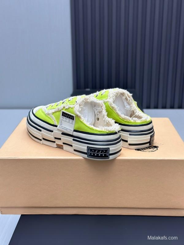 2025 Unisex XVESSEL Yellow White Canvas Plimsolls Vulcanized AS00240