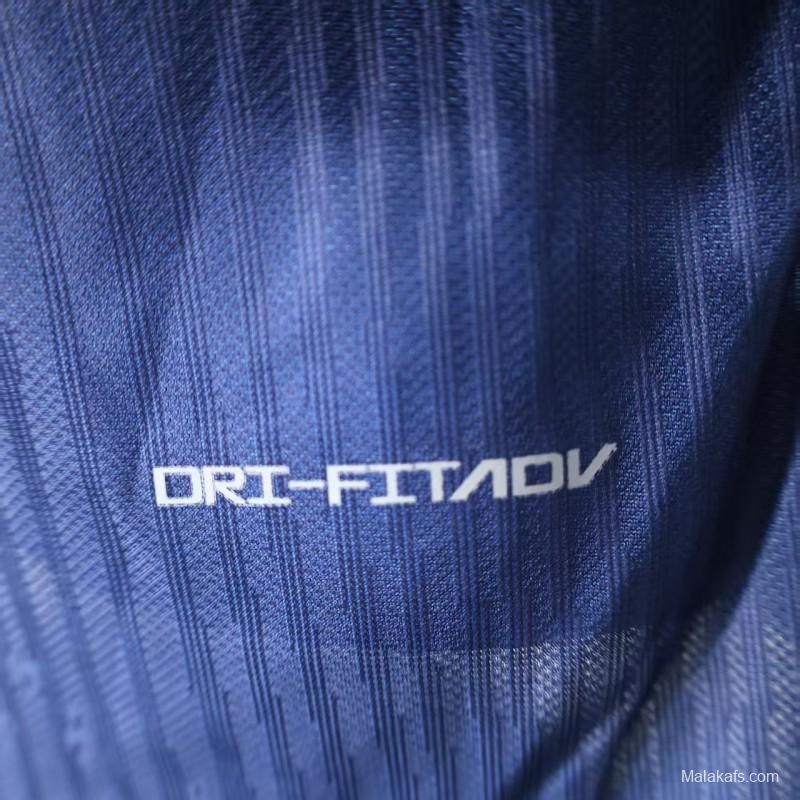 Player Version 25/26 Barcelona Blue with Red and Light Blue Diagonal Stripe Jersey