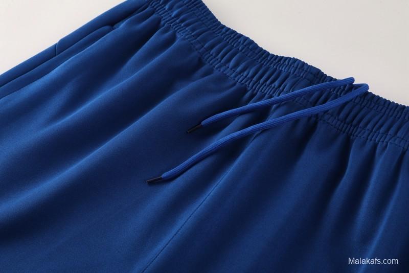 25/26 PSG Blue Full Hoodie Zipper Jacket +Long Pants