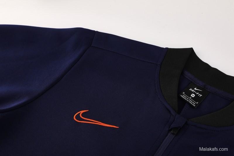 2025 NIKE Navy Full Zipper Jacket + Long Pants