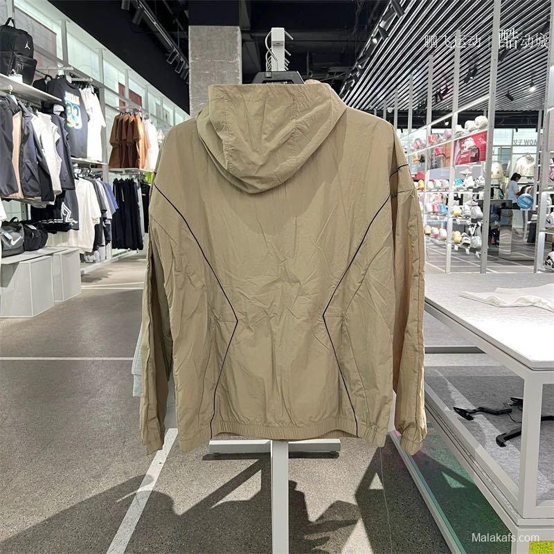 2025 NIKE Air Jordan Black Hoodie Windbreaker