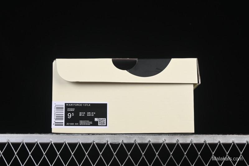 Nike Air Force 1'07 Low Cashew Flower Classic White Black Low-Top Casual Sneakers - ZD1988-005