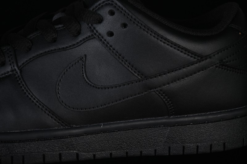 Nike SB Dunk Low Pro ISO Triple Black Skate Shoes - FJ1674-001