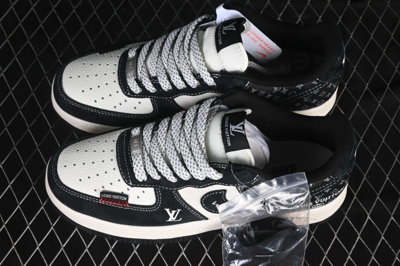 Nike Air Force 1 '07 Low LV Collaboration Stitched Label Print Casual Sneakers - CX5050-Y10