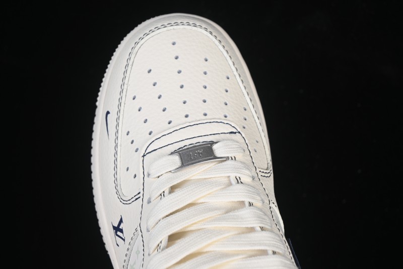Nike Air Force 1 '07 Low LV Collaboration Print Light Blue Swoosh Casual Sneakers - MZ9588-817