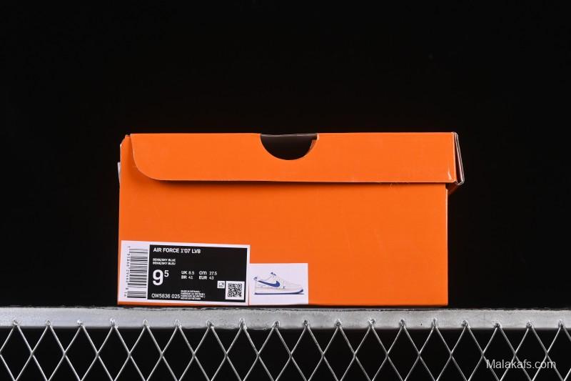 Nike Air Force 1 '07 Low LV Collaboration Mesh Panel Light Blue Low-Top Casual Sneakers - QW5836-025