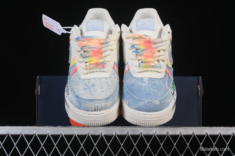 Nike Air Force 1 '07 Low Fantasy Cowboy Hand-Drawn Graffiti Casual Sneakers - CW1888-116