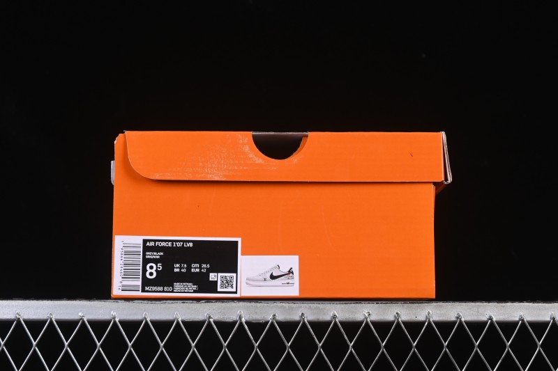 Nike Air Force 1 '07 Low LV Collaboration Pig Eight Rice Gray Black Casual Sneakers - MZ9588-810