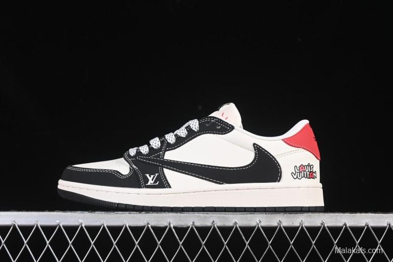 Nike Travis Scott x Fragment Design x Air Jordan 1 Low OG SP AJ1 Low Top Casual Skate Shoes - ZH2598-162