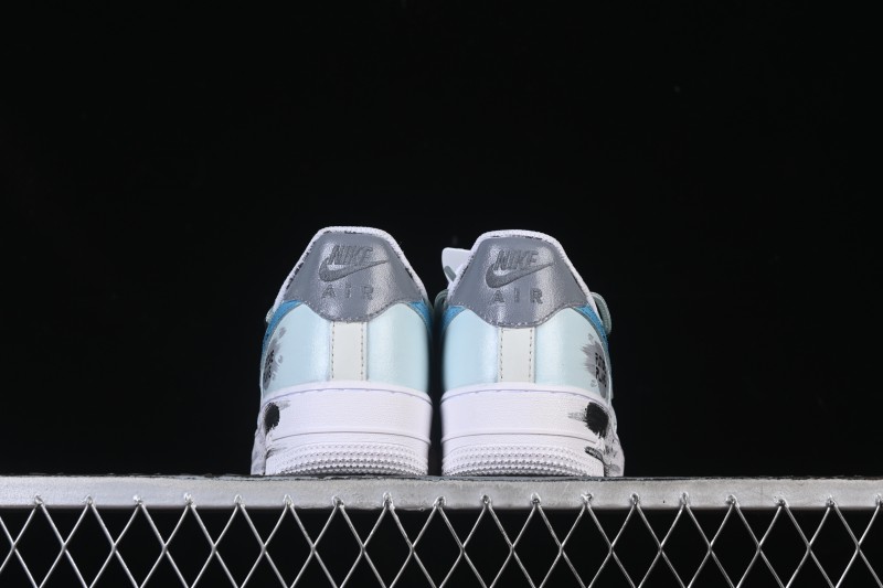 Nike Air Force 1'07 Low Grey Tune Era Hand-Painted Graffiti Casual Sneakers - LJ8822-202