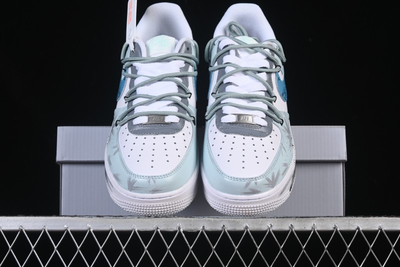 Nike Air Force 1'07 Low Grey Tune Era Hand-Painted Graffiti Casual Sneakers - LJ8822-202