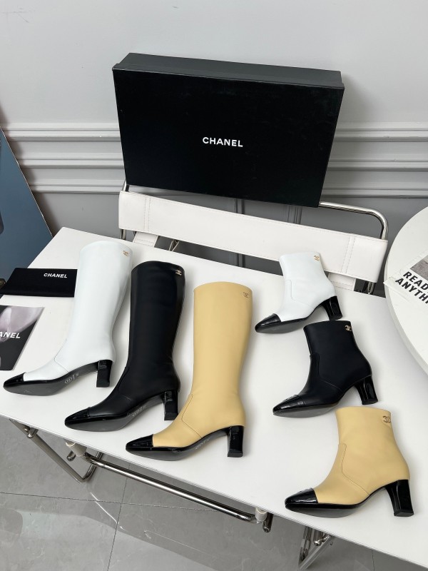 Chanel 2025/SS Double C High Heel Fashion Boots - LY00370/LY00400