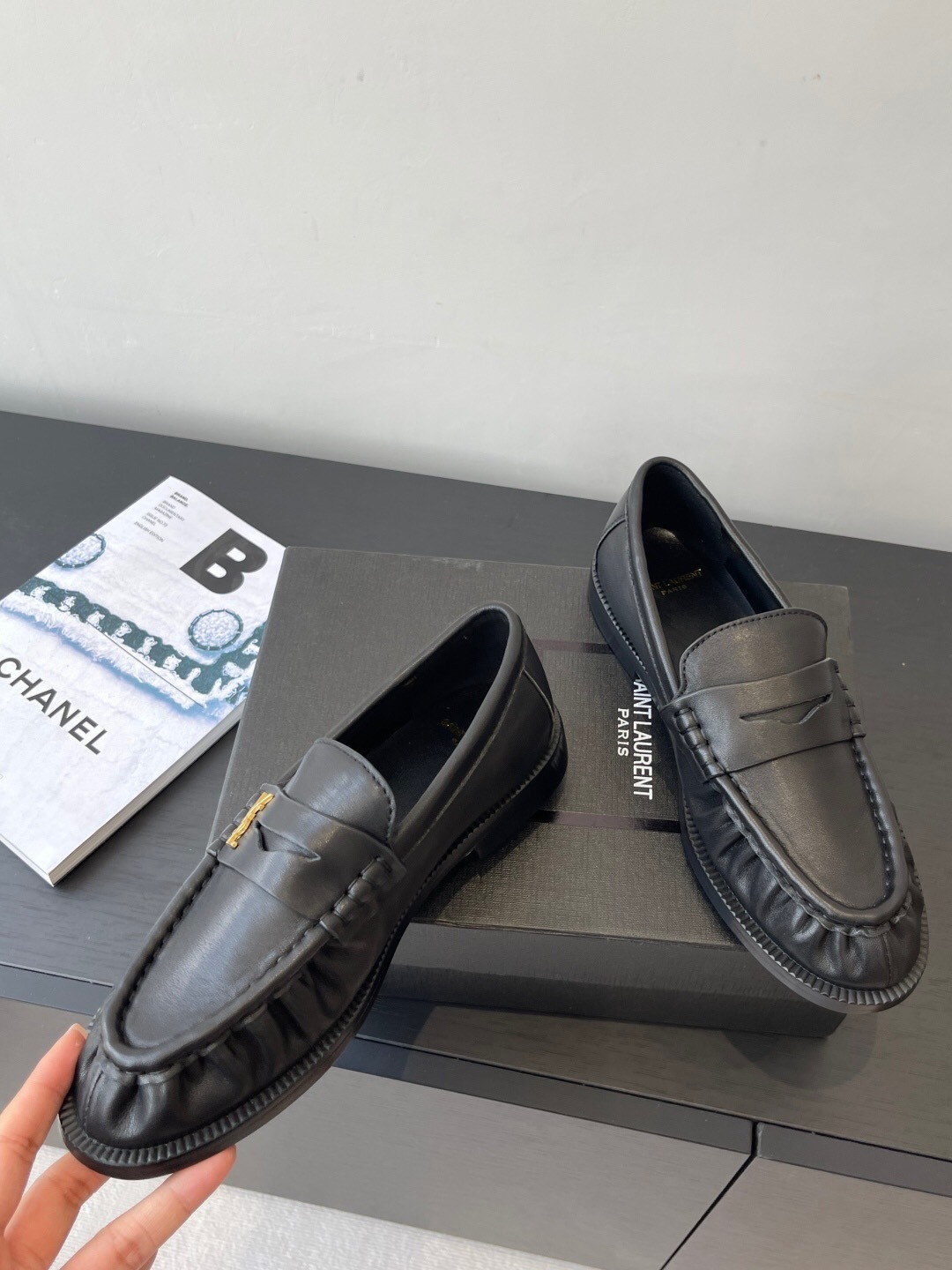 Saint Laurent Classic Loafer Mule Flats - KFY00350