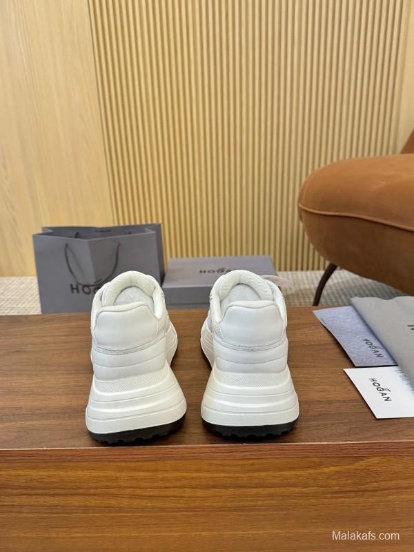 Hogan H-STRIPES Series Couple Thick Sole Dad Shoes Leisure Sneakers - LY00370/LY00380