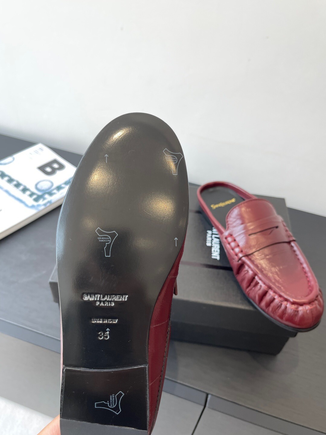 Saint Laurent Classic Loafer Mule Flats - KFY00320