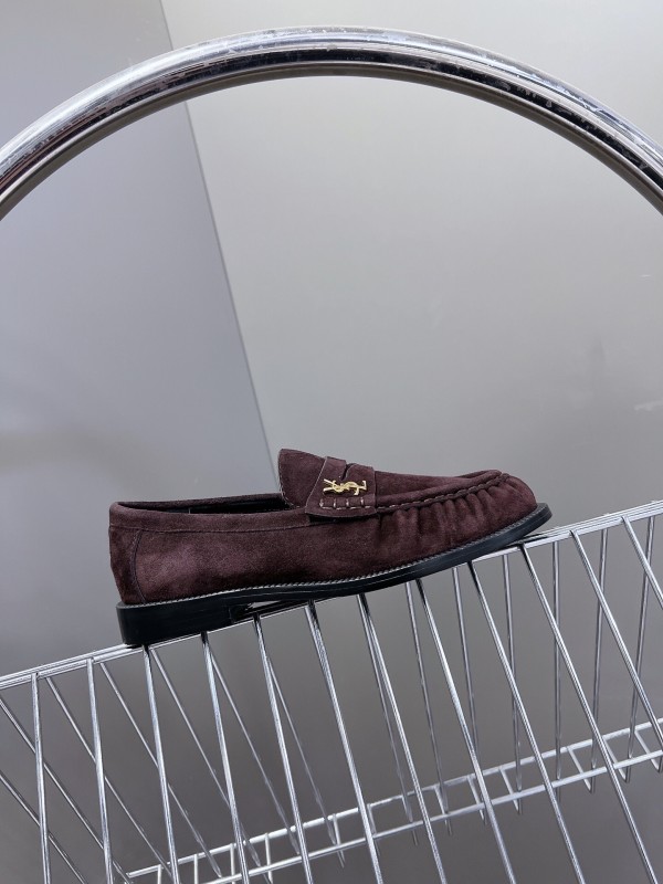 Saint Laurent Classic Loafer Leather Shoes - KFY00350