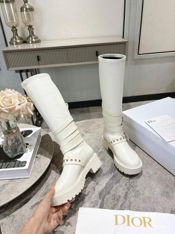 Dior 2025/SS Punk Style Strap Ankle Boots - KFY00470