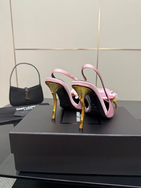 Saint Laurent 25FW Spring Collection Rose Thorn High Heels - KFY00320