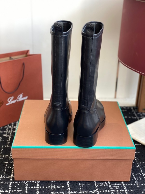 Brunello Cucinelli Classic Spring BC Calfskin High-Top Thick Sole Equestrian Boots - KFY00450