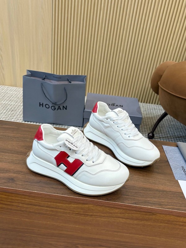 Hogan H-STRIPES Series Couple Thick Sole Dad Shoes Airship Sneakers - AS00350