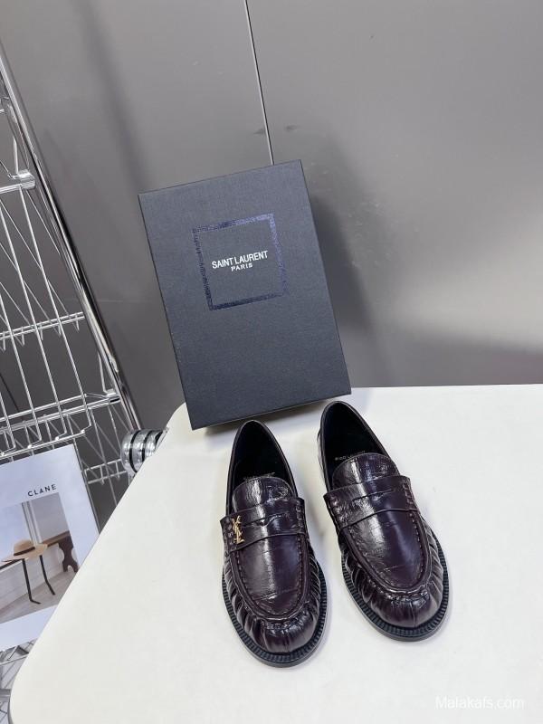 Saint Laurent 2025/SS Classic Loafer Shoes - KFY00350