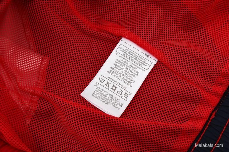 25/26 Arsenal Red Half Zipper Jacket+Long Pants S-3XL