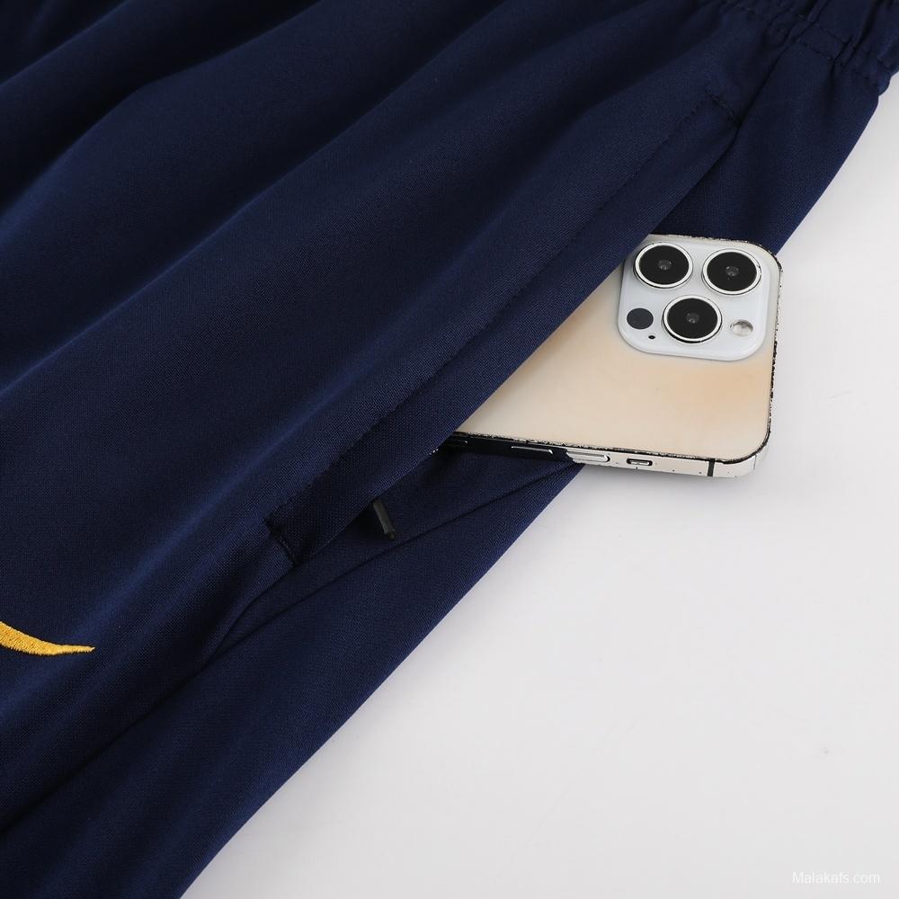 23/24 PSG Royal Blue S-2XL Half Zipper Jacket+Long Pants