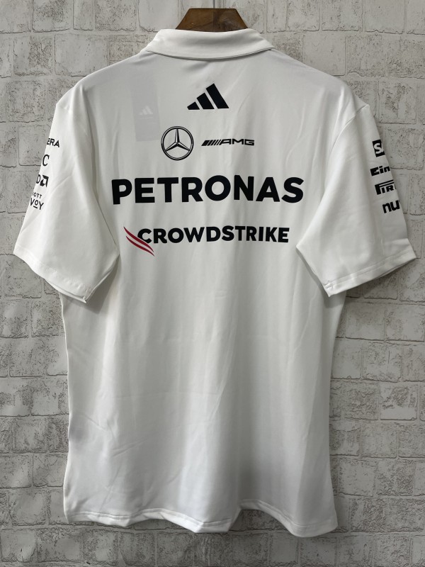 2026 F1 Mercedes-AMG Petronas F1 Team White Polo Shirt