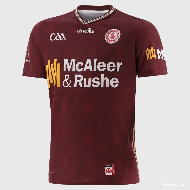25/26 Tyrone GAA Maroon with Gold Accents Jersey