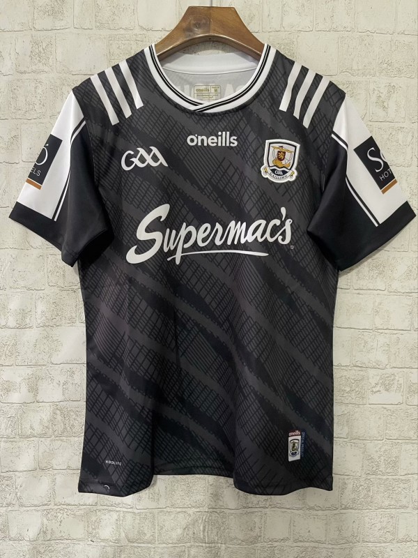 25/26 Galway GAA Black with Diagonal Stripes Jersey