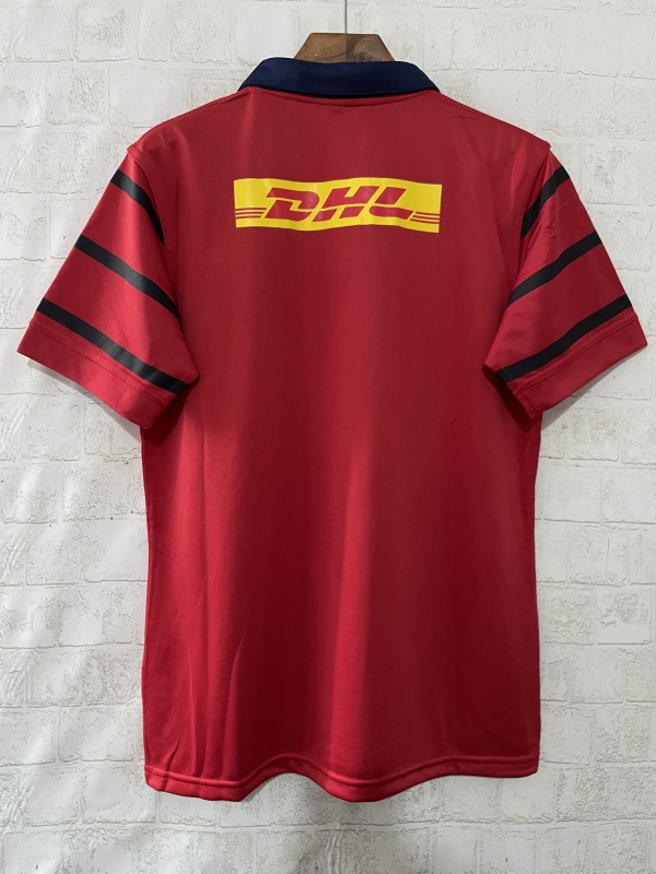25/26 Munster Rugby Red with Navy and Grey Stripes Jersey