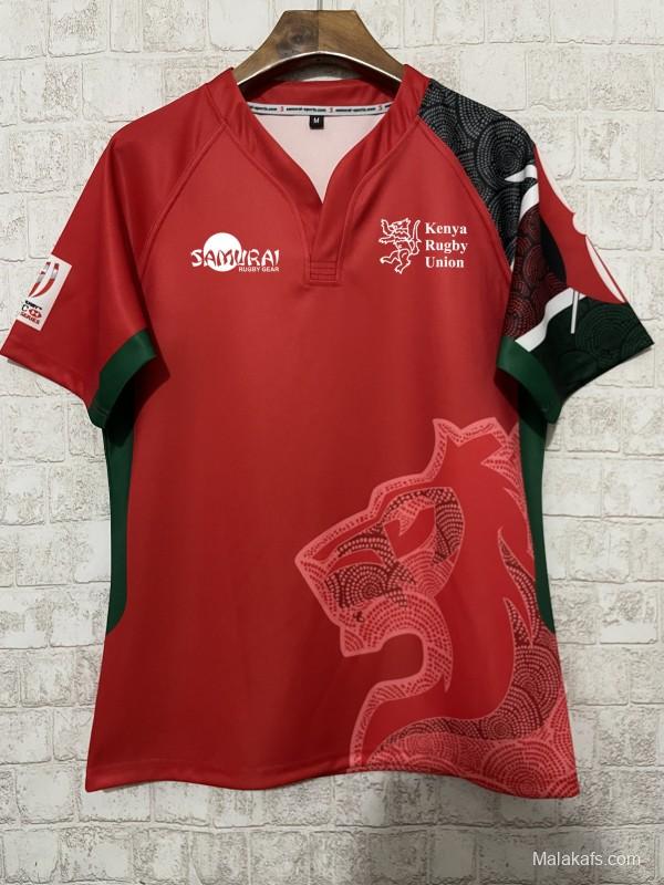 2026 Kenya Red with Lion Graphic Jersey